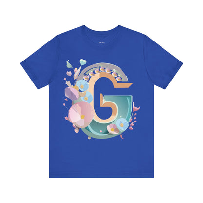 Natural Cotton Tee Shirt - Letters Collection - G Printify
