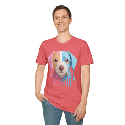 Unisex Dog Shirt Animal Tee Gildan Softstyle 64000 Cotton Tee