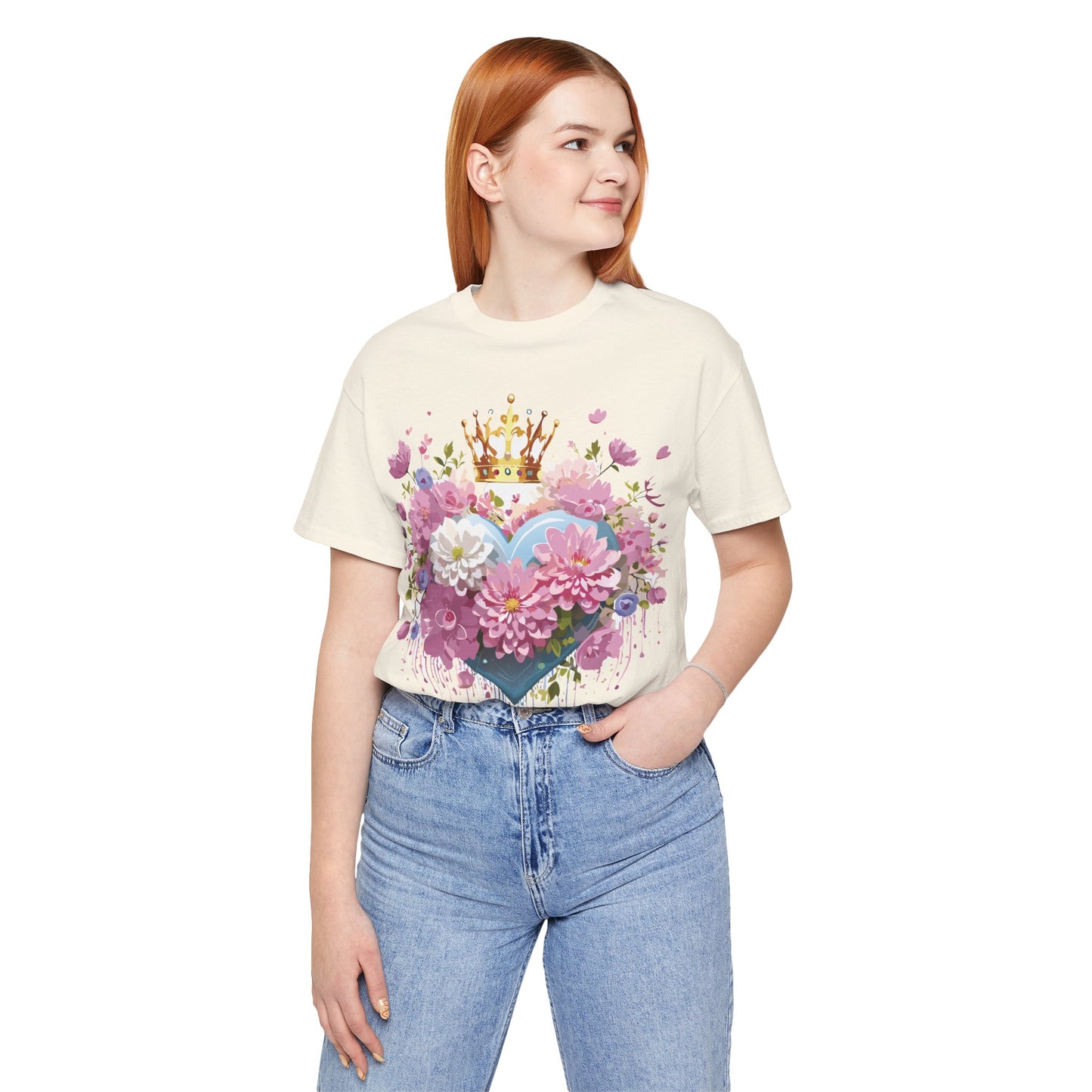 Natural Cotton Tee Shirt - Love story Collection