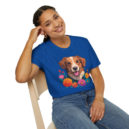 Dog Shirt Unisex Animal Tee Short Sleeve Gildan Softstyle 64000 Cotton Tee