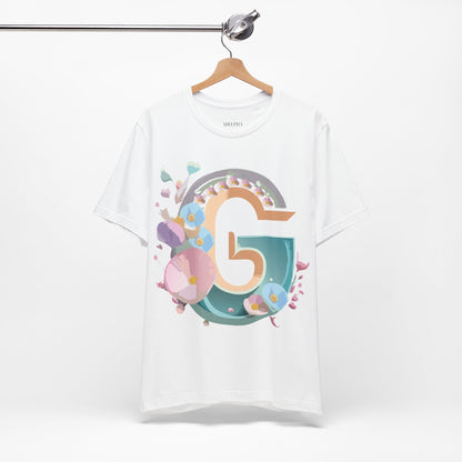 Natural Cotton Tee Shirt - Letters Collection - G Printify