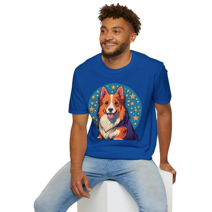 Unisex Dog Shirt Animal Print Tee Gildan Softstyle 64000 Tee
