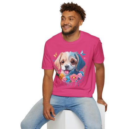 Dog Shirt Unisex Softstyle Tee Gildan 64000 100 Percent Ring Spun Cotton