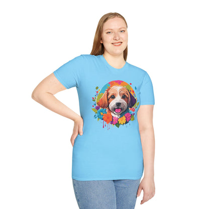 Unisex Dog Shirt Softstyle Cotton Tee Gildan 64000 Animal Tee