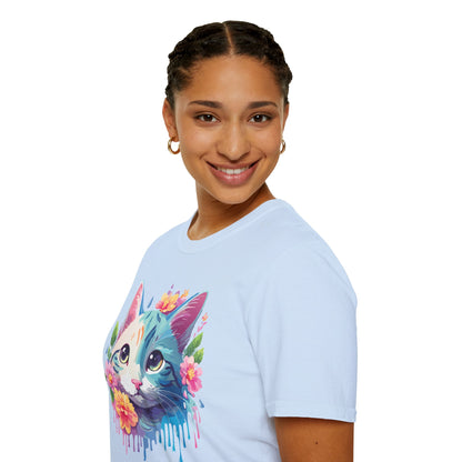 Cat Shirt Unisex Cat Lover Tee Premium Gildan Softstyle 64000 Lightweight