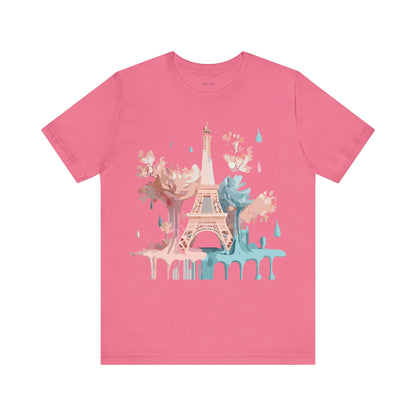 Natural Cotton Tee Shirt - Beautiful Places Collection - Paris Printify