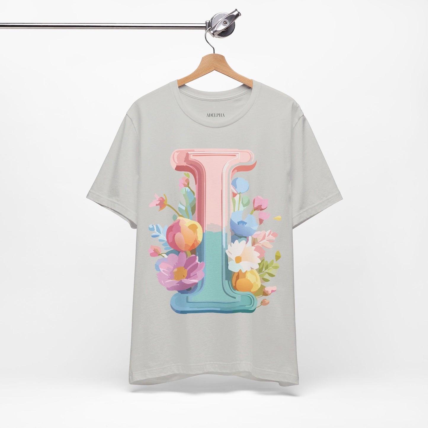 Natural Cotton Tee Shirt - Letters Collection - I