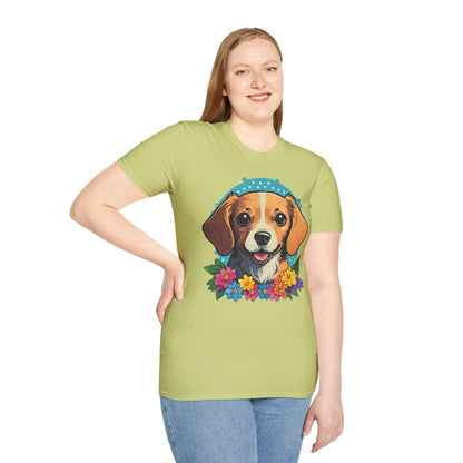 Dog Shirt Unisex Animal Tee Softstyle Cotton Ring Spun Comfort
