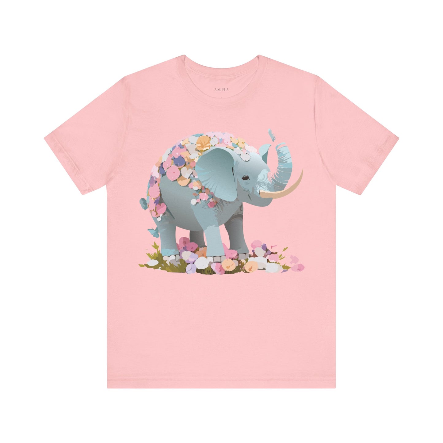 T-Shirt aus natürlicher Baumwolle mit Elefant