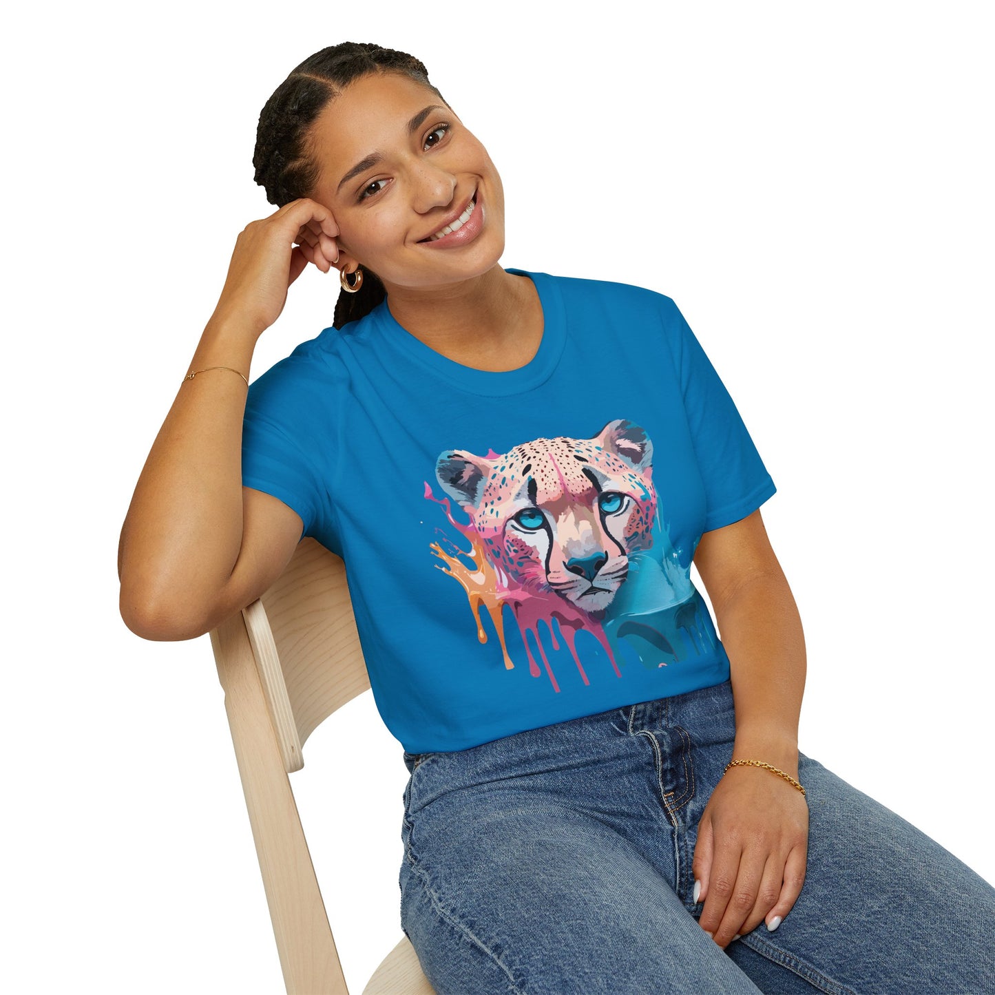 Cheetah Shirt, Shirt with Cheetah, Cheetah Tee, Shirt with Animals