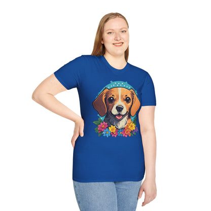 Dog Shirt Unisex Animal Tee Softstyle Cotton Ring Spun Comfort