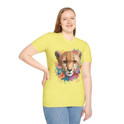 Cheetah Print Unisex Softstyle Tee Gildan 64000 Cotton Short Sleeve Shirt