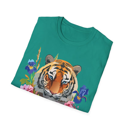 Unisex Tiger Shirt Softstyle Graphic Tee 100 Percent Cotton Apparel