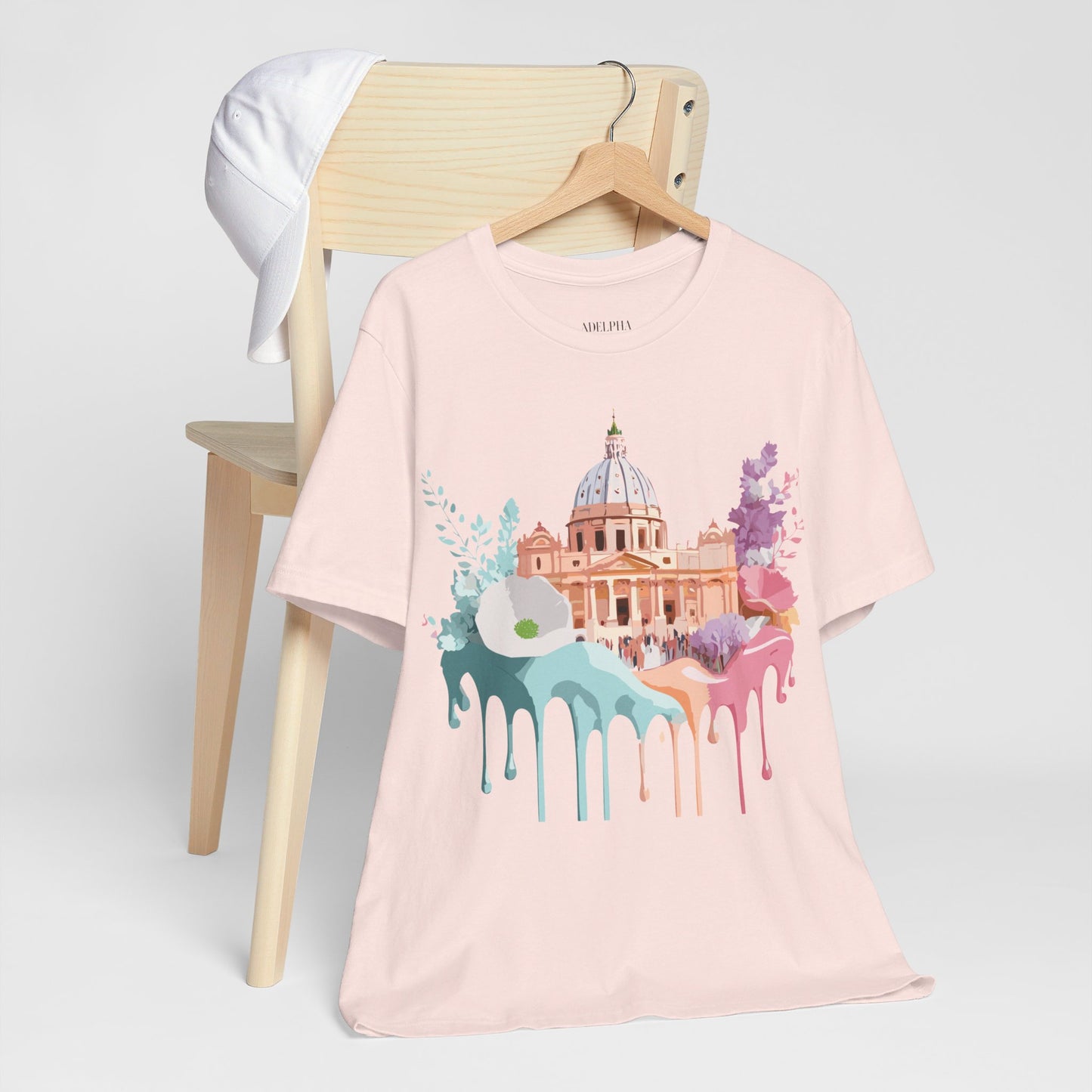 Natural Cotton Tee Shirt - Beautiful Places Collection - Rome