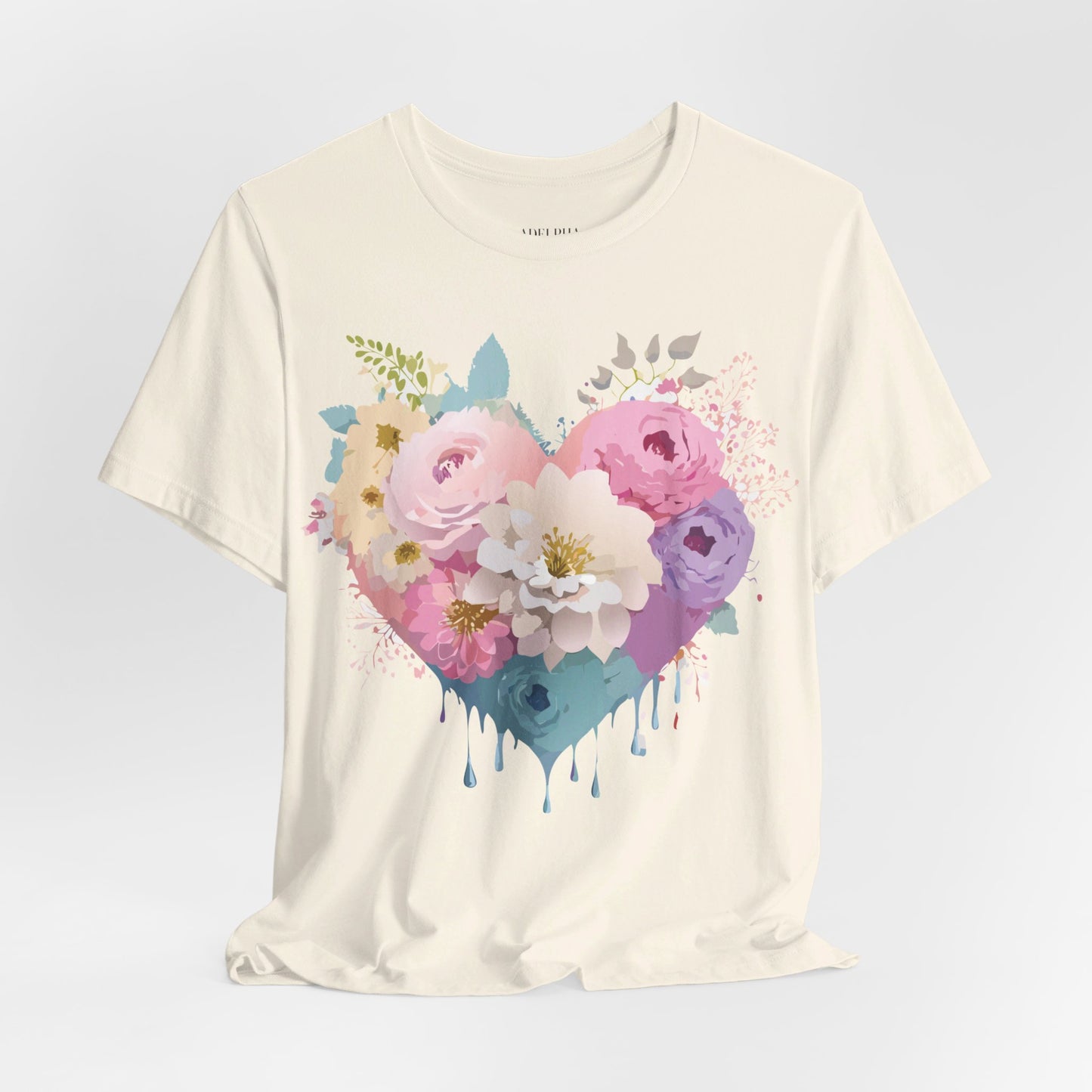 T-Shirt aus natürlicher Baumwolle – Love Story-Kollektion