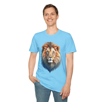 Gildan Lion Graphic Short Sleeve Softstyle Tee 100 Percent Cotton
