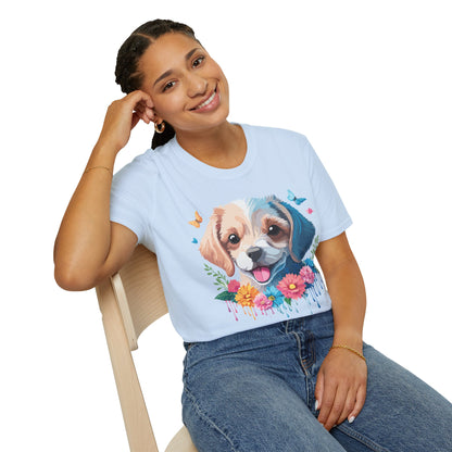 Dog Shirt Unisex Softstyle Tee Gildan 64000 100 Percent Ring Spun Cotton
