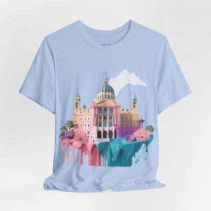Natural Cotton Tee Shirt - Beautiful Places Collection - Madrid Printify