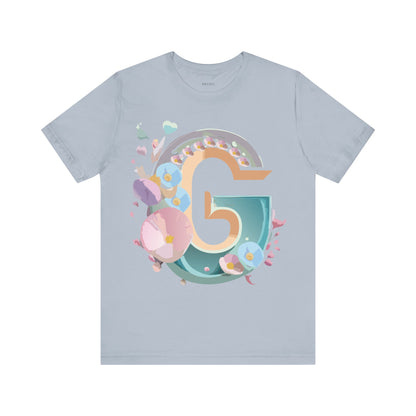 Natural Cotton Tee Shirt - Letters Collection - G Printify