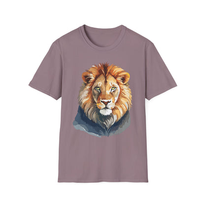 Lion Shirt Unisex Animal Tee Gildan Softstyle 64000 100 Percent Ring Spun Cotton