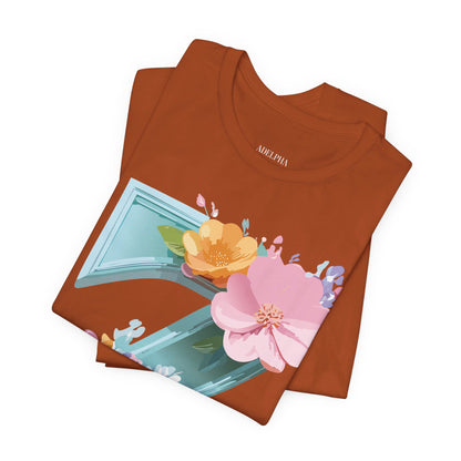 Natural Cotton Tee Shirt - Letters Collection - Z Printify