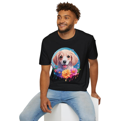 Unisex Dog Shirt Animal Tee Gildan Softstyle 64000 100 Percent Cotton