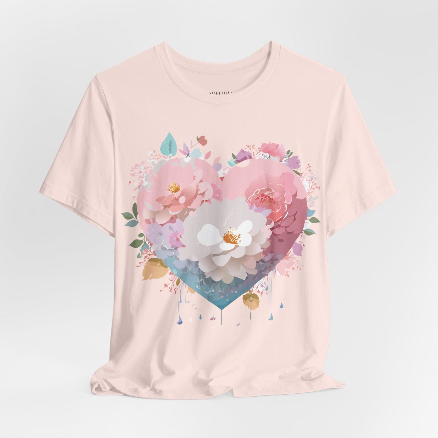 T-Shirt aus natürlicher Baumwolle – Love Story-Kollektion