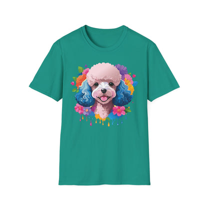 Unisex Dog Shirt Softstyle Tee 100 Percent Cotton Animal Print
