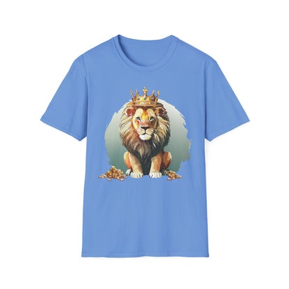 Unisex Lion Shirt Animal Tee Softstyle Gildan 64000 100 Percent Cotton Tee