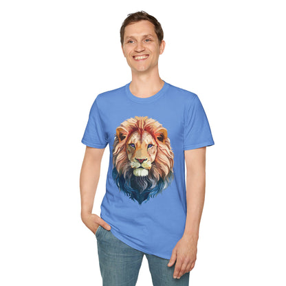 Lion Shirt Unisex Animal Tee Ring Spun Cotton Softstyle Tee Gildan