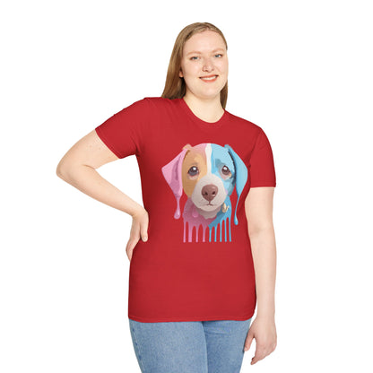 Unisex Dog Shirt Animal Tee Gildan Softstyle 64000 Cotton Tee