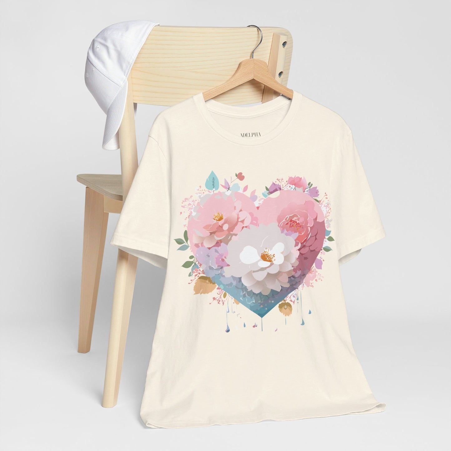 T-Shirt aus natürlicher Baumwolle – Love Story-Kollektion