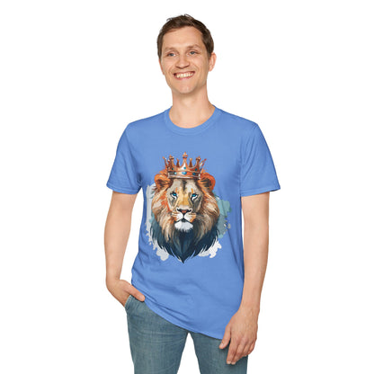 Lion Shirt Unisex Animal Tee Gildan Softstyle 64000 100 Percent Ring Spun Cotton