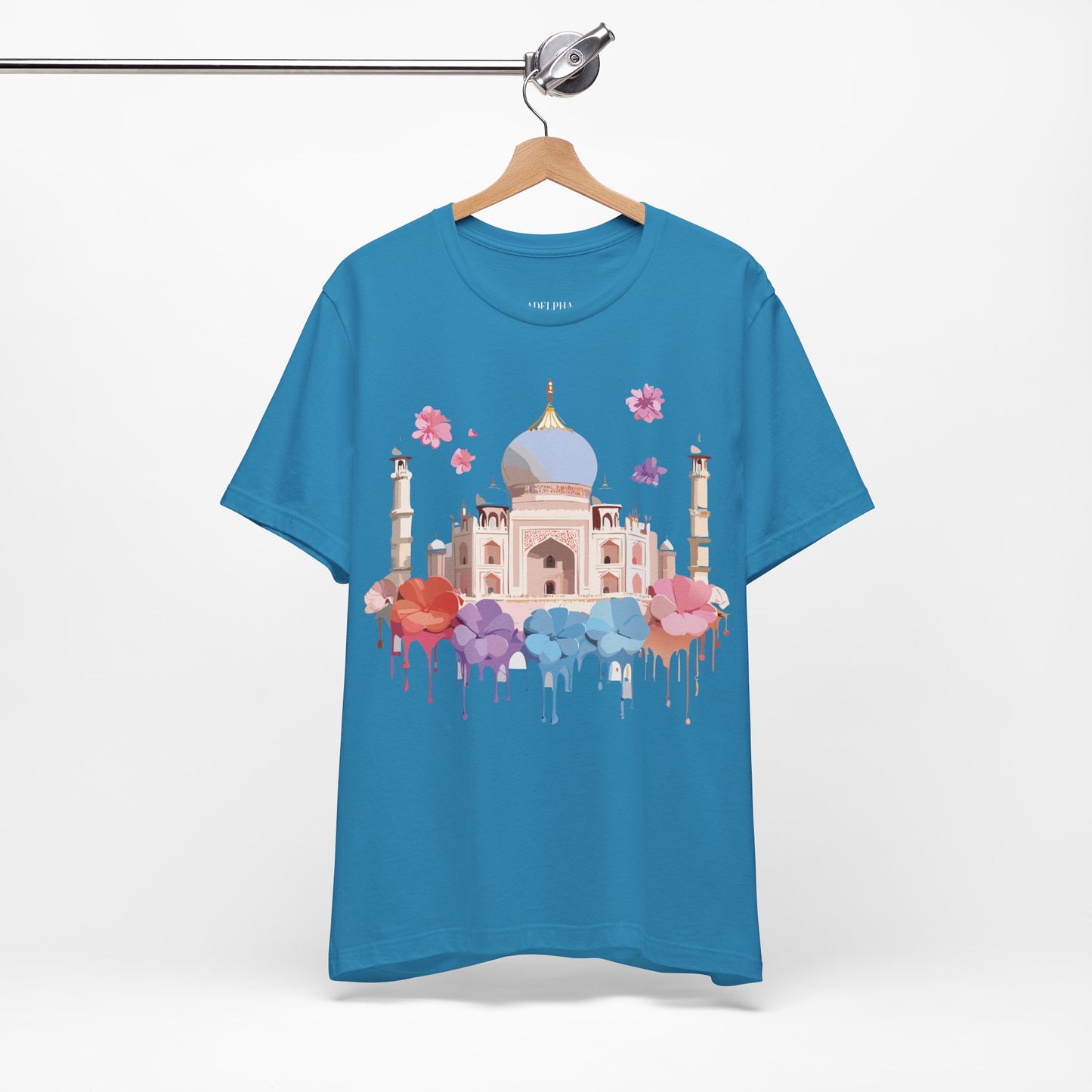 Natural Cotton Tee Shirt - Taj Mahal, India