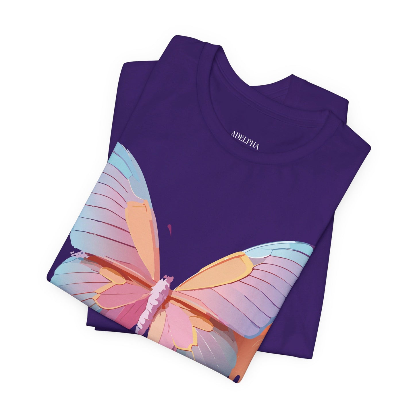 T-Shirt aus natürlicher Baumwolle mit Schmetterling