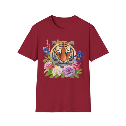 Unisex Tiger Shirt Softstyle Graphic Tee 100 Percent Cotton Apparel