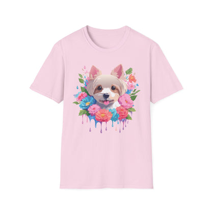 Unisex Gildan Softstyle Animal Print Dog Shirt Tee 100 Percent Cotton