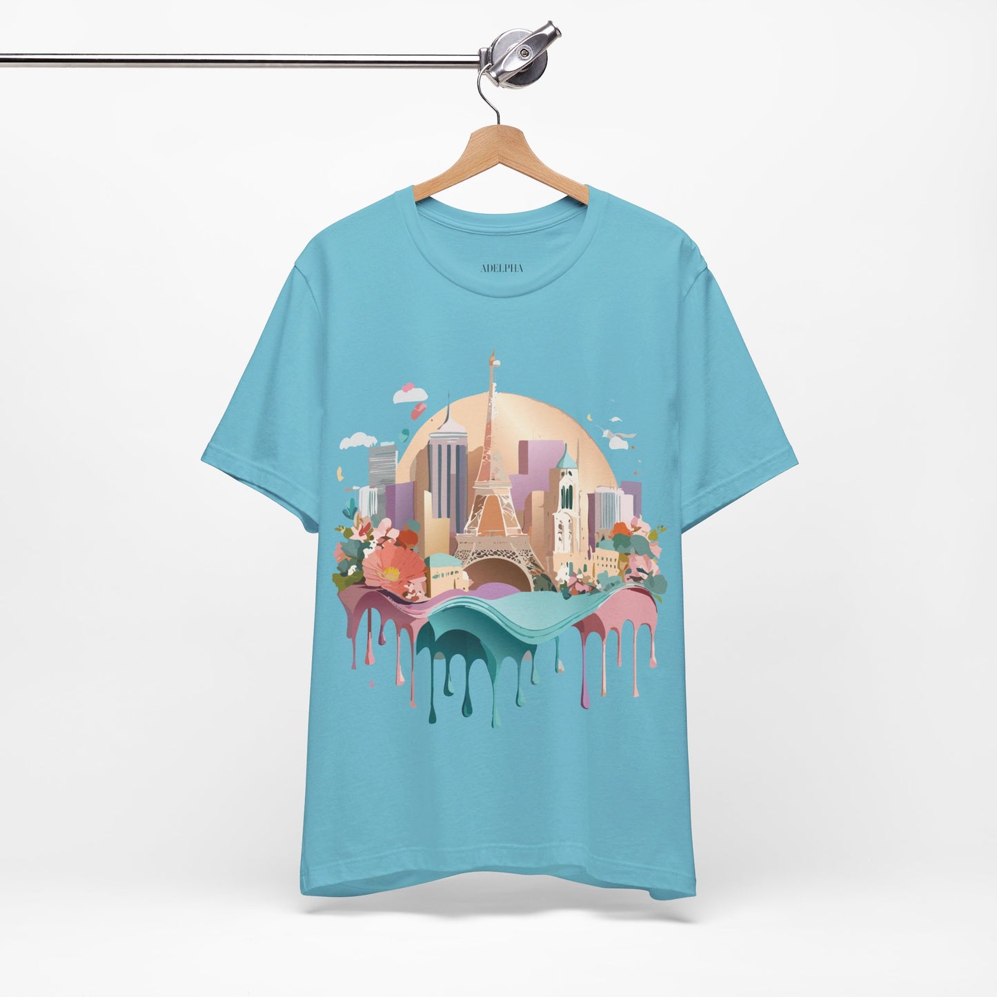 Natural Cotton Tee Shirt - Beautiful Places Collection - Paris