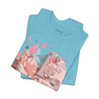 Natural Cotton Tee Shirt - Beautiful Places Collection - Paris Printify