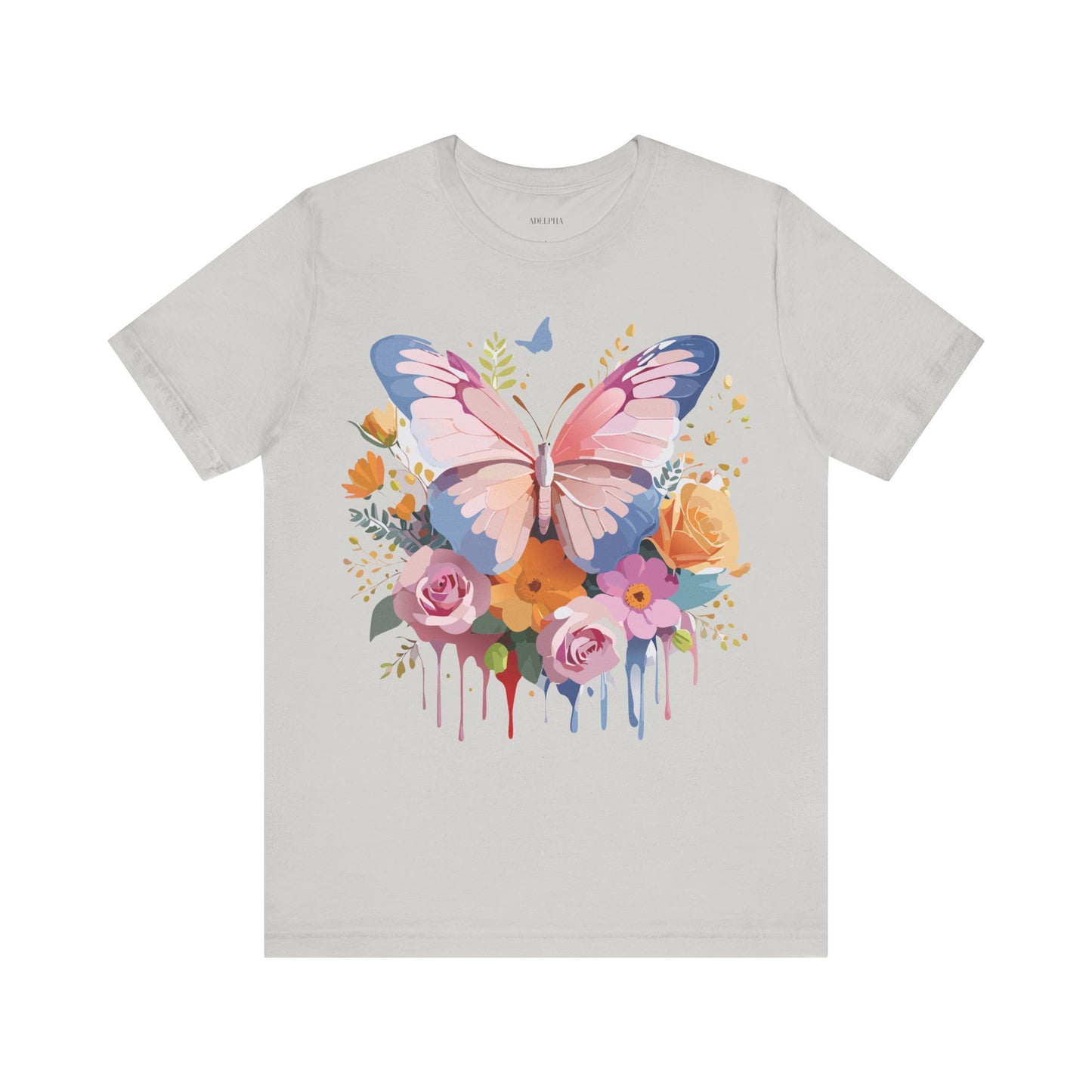 T-shirt en coton naturel avec papillon