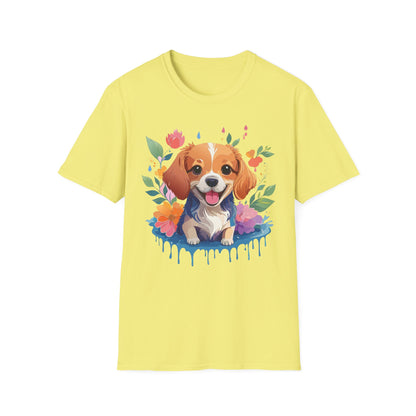 Dog Shirt Animal Print Tee Unisex Gildan Softstyle 64000 Cotton Tee