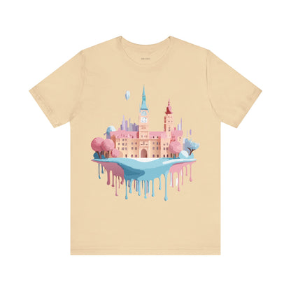 Natural Cotton Tee Shirt - Beautiful Places Collection - Prague Printify