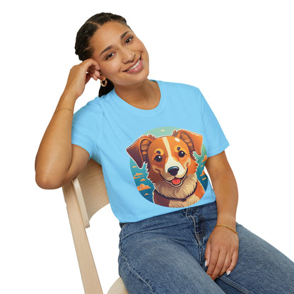 Dog Shirt Unisex Animal Tee One Hundred Percent Cotton Softstyle Gildan 64000