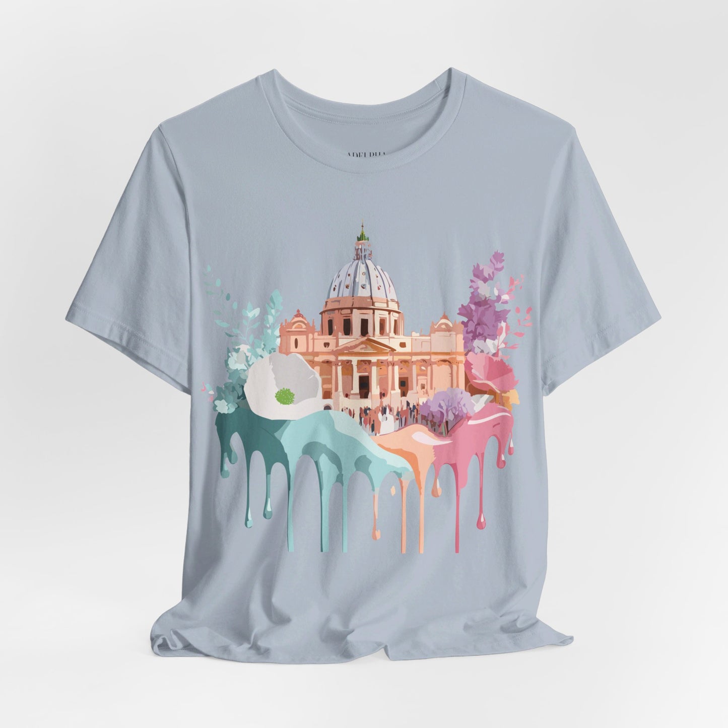 Natural Cotton Tee Shirt - Beautiful Places Collection - Rome