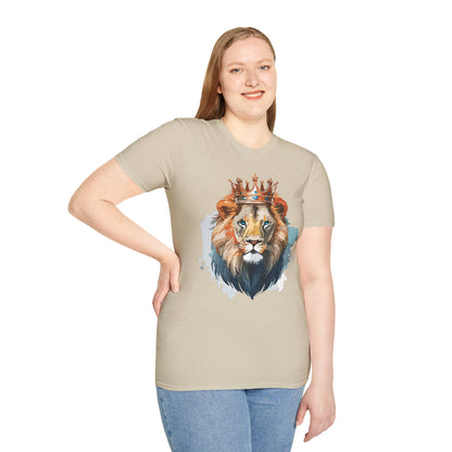 Lion Shirt Unisex Animal Tee Gildan Softstyle 64000 100 Percent Ring Spun Cotton