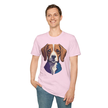 Dog Shirt Unisex Animal Print Tee Softstyle 100 Percent Cotton Gildan 64000