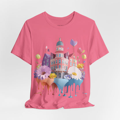 Natural Cotton Tee Shirt - Beautiful Places Collection - Amsterdam Printify