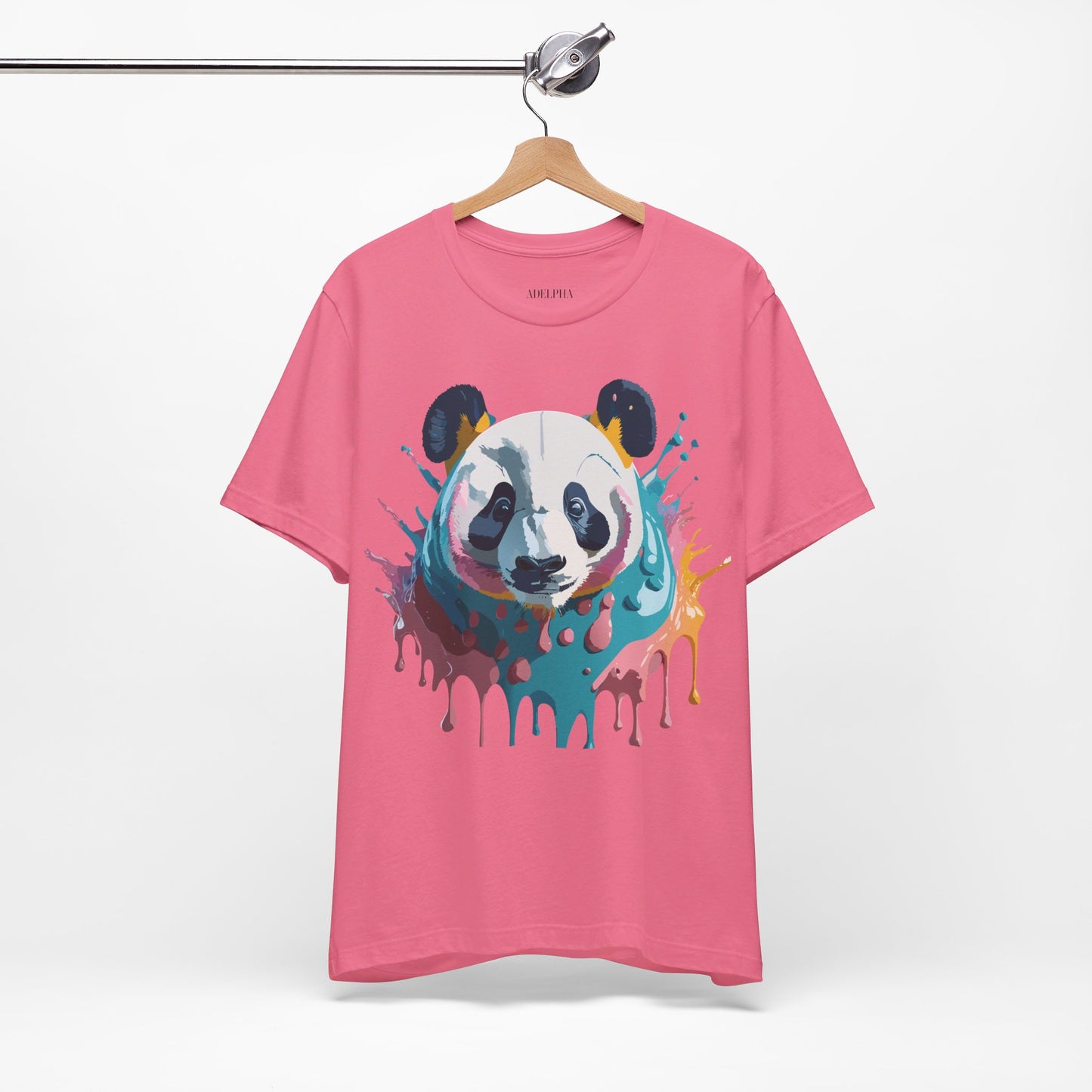 Natural Cotton Tee Shirt with Panda