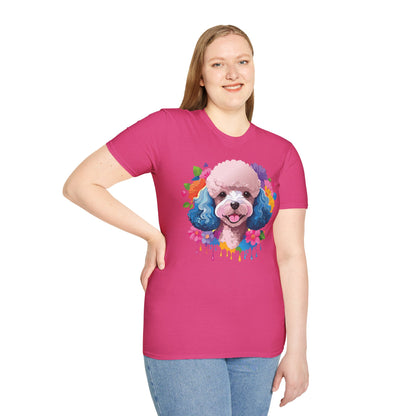 Unisex Dog Shirt Softstyle Tee 100 Percent Cotton Animal Print