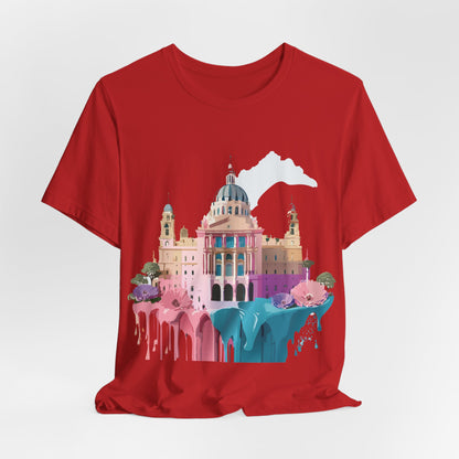 Natural Cotton Tee Shirt - Beautiful Places Collection - Madrid Printify